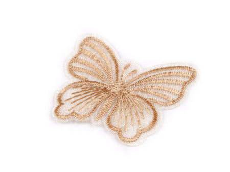 Aplicatii Textile - fluture brodat pentru cusut sau lipit