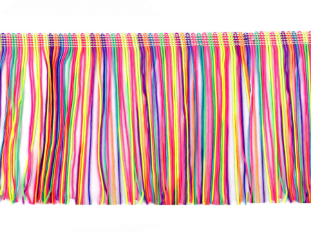 Franjuri Luciosi Aspect Matase - franjuri culori neon latime 14cm