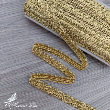 Galon Lurex - galon banda impletita fir auriu 15mm