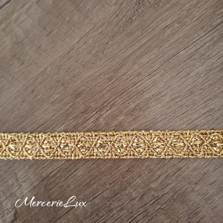 Galon Lurex - galon romburi auriu 13mm