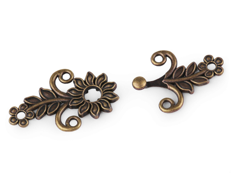 ACCESORII VESTIMENTARE METAL/PLASTIC - inchizatoare decorativa motiv floral