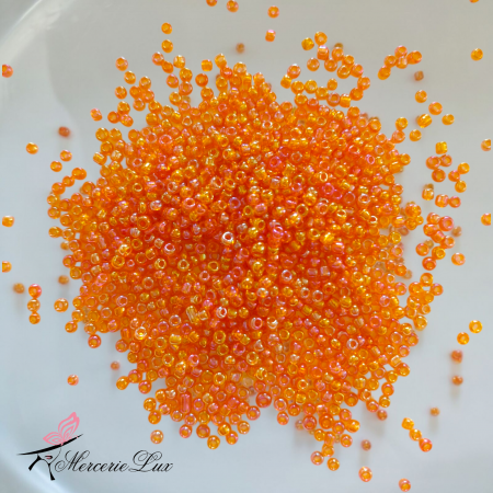 Margele - margele 2mm portocaliu cuecubeu
