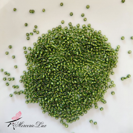 Margele - margele 2mm verde iarba