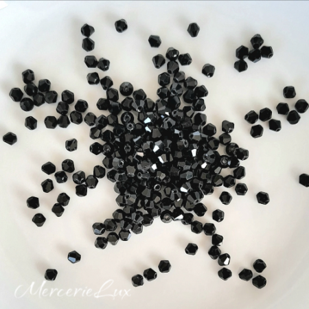 margele bicon sticla negru [1]