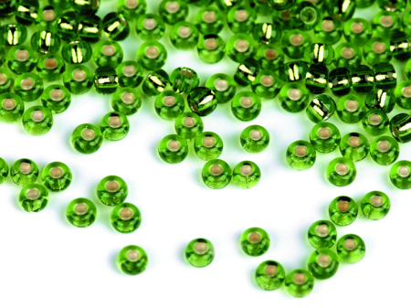 Margele - margele nisip interior argintiu preciosa 2.3mm