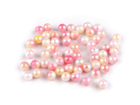 Perle - margele plastic efect perlat 6mm