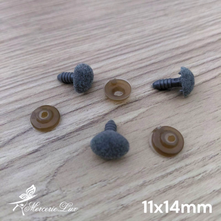 ACCESORII CONFECTIONAT JUCARII - nas jucarii cu dispozitiv siguranta 11x14mm