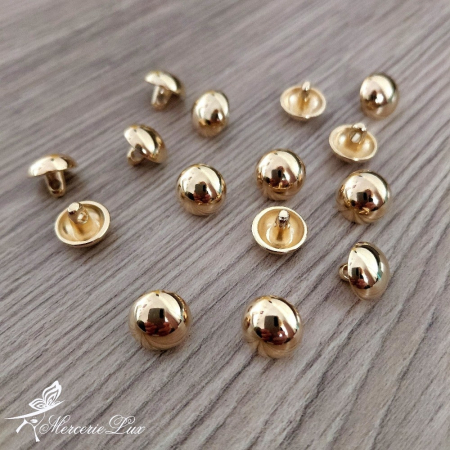 Nasturi Aurii Argintii - nasturi metalici aurii bombati 10mm