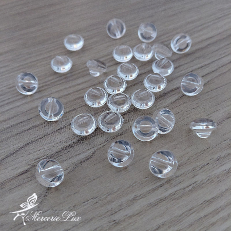 Nasturi Dama - nasturi cu picior transparenti 10mm