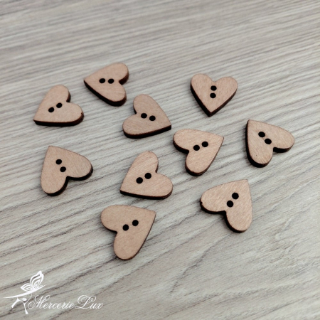 NASTURI - nasturi decorativi din lemn model inima