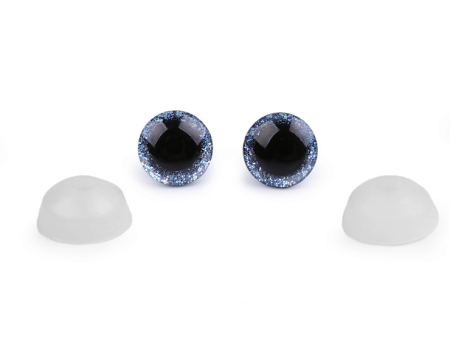 ACCESORII CONFECTIONAT JUCARII - ochi cu sclipici 12mm