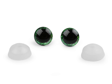 ACCESORII CONFECTIONAT JUCARII - ochi cu sclipici 12mm