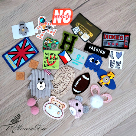 APLICATII VESTIMENTARE - pachet embleme termoadezive si cusut