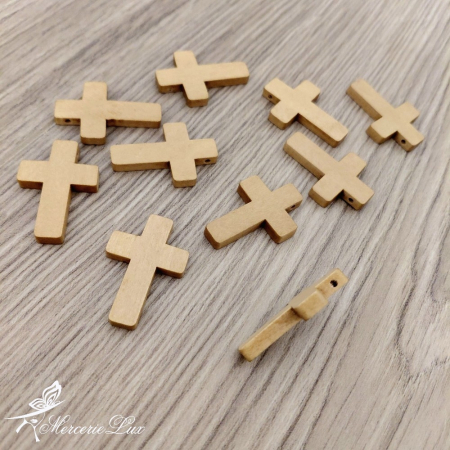 PRIMAVARA-MARTISOR SI SARBATOARE PASTE - pandantiv cruce din lemn