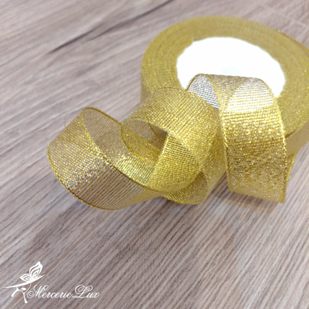 Panglica Lurex - panglica brocart lurex latime 20mm rola 22m