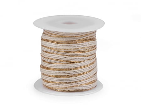 Panglica Iuta - panglica iuta si lurex 6mm rola 20m