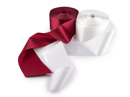 PRODUSE PRET REDUS - panglica satin potrivita pentru scriere text 12cm rola 30m