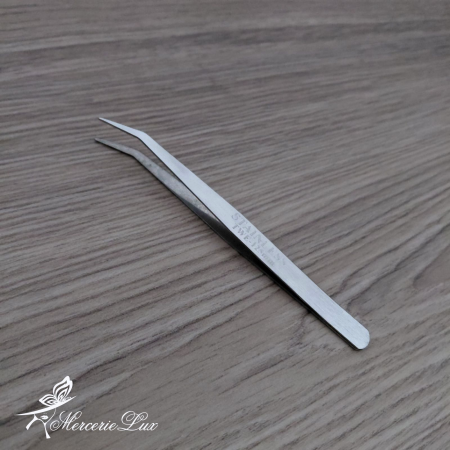 Diverse Croitorie - penseta metalica varf curbat 12.5cm