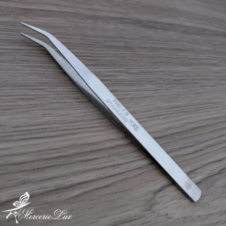 Diverse Croitorie - penseta metalica varf curbat 15cm