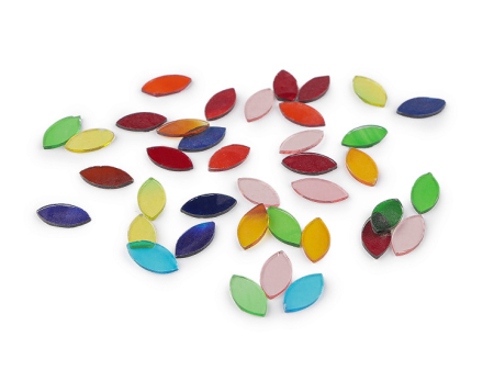 PRIMAVARA-MARTISOR SI SARBATOARE PASTE - pietre mozaic frunze de sticla mix