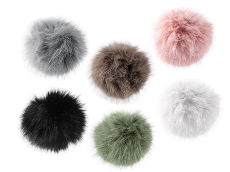 FULGI PENE BLANITA - pompon din blana cu bucla 11cm
