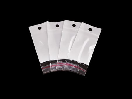 PUNGI CUTII ETICHETE - punga cu clapeta adeziva 4x6cm