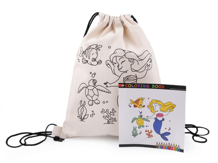 MATERIALE ACCESORII PENTRU HOBBY - sac din bumbac pentru copii 27x35cm