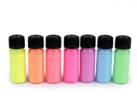 HOBBY CREATIV SCRAPBOOKING - set 7 culori fosforescente pentru materiale textile