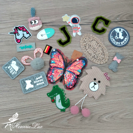 PRODUSE OFERTA-REDUCERI - SET APLICATII TEXTILE TERMO SAU CUSUT