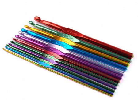UNELTE TRICOTAT CROSETAT BRODAT - set crosete aluminiu