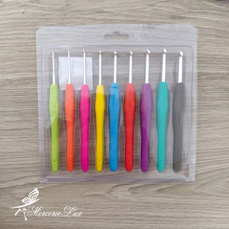 UNELTE TRICOTAT CROSETAT BRODAT - set crosete maner silicon 2-6