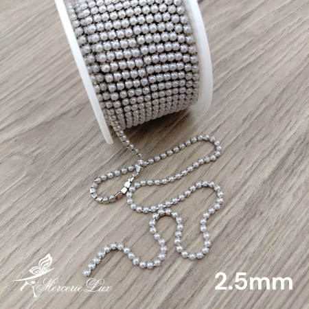 ACCESORII DECORATIVE MARGELE STRASURI - sirag cu perle 2.5mm