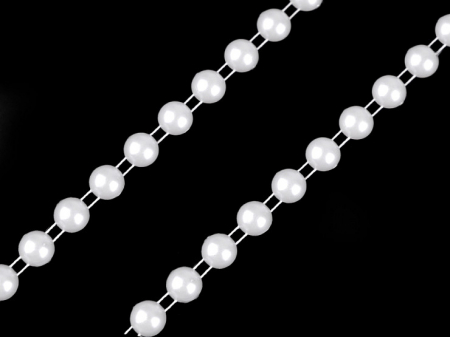 ACCESORII DECORATIVE MARGELE STRASURI - sirag perle jumatati 8mm