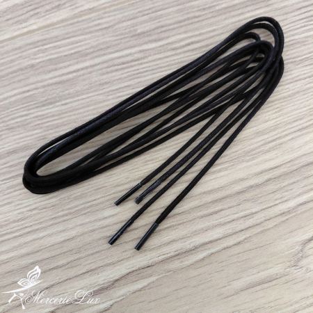 Sireturi Incaltaminte - sireturi negre bumbac cerate 60/70/80/90cm