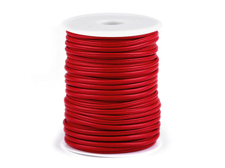 ARTICOLE MERCERIE - snur din piele ecologica cu miez 3mm