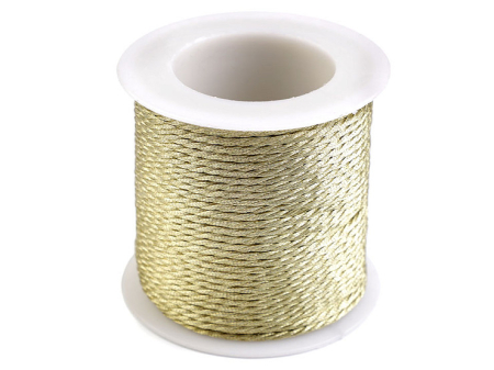 ARTICOLE MERCERIE - snur rasucit cu fir metalic lurex 1.5mm rola 30m