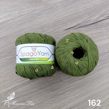 SPAGOYARN - SPAGOYARN PAYET FIR TRICOTAT CU PAIETE