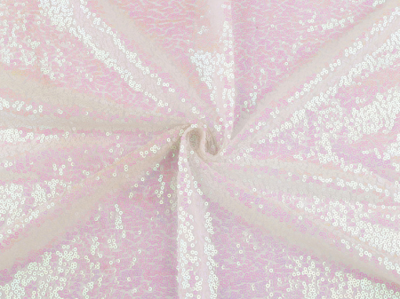 Materiale Textile - tull cu paiete 3mm