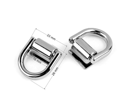 Accesorii Metal Confectionat Genti - ureche geanta latime 16mm