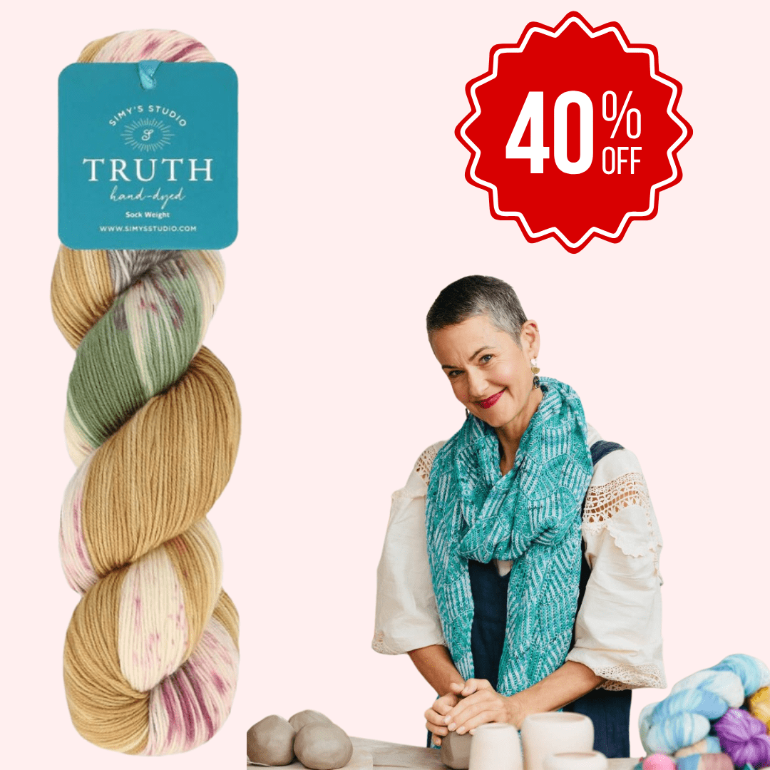 Simy's Studio Truth Sock-100% lână merinos vopsită manual
