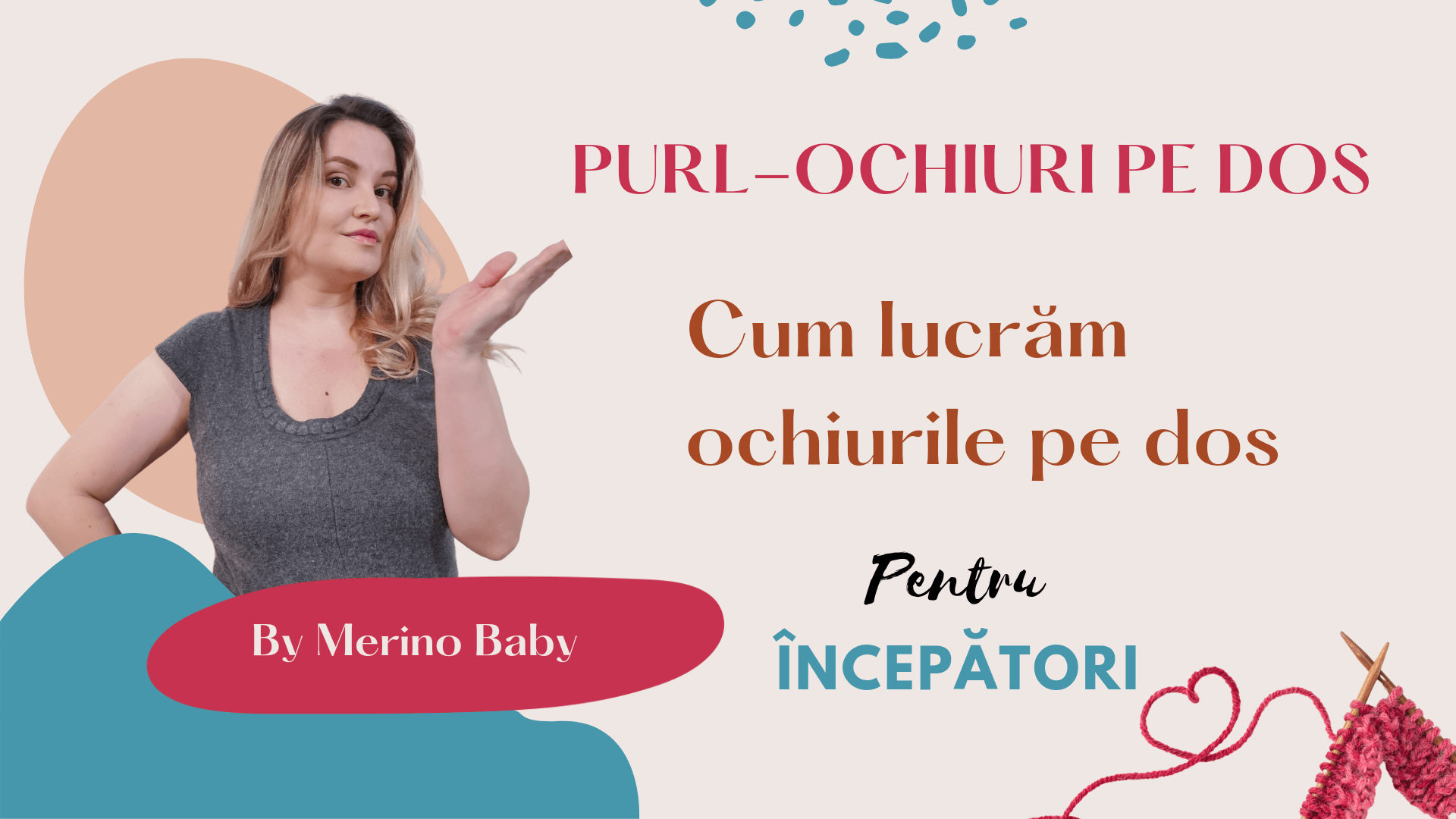 Cum se lucrează ochiurile pe dos-purl-
