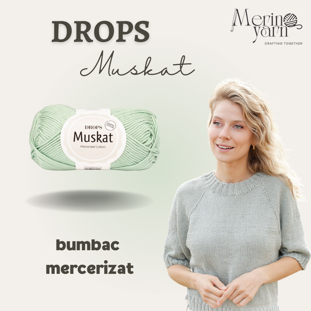 drops muskat fir crosetat bumbac mercerizat