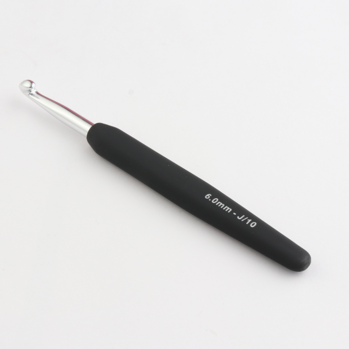 Croșetă aluminiu KnitPro cu mâner ergonomic 6 mm [1]
