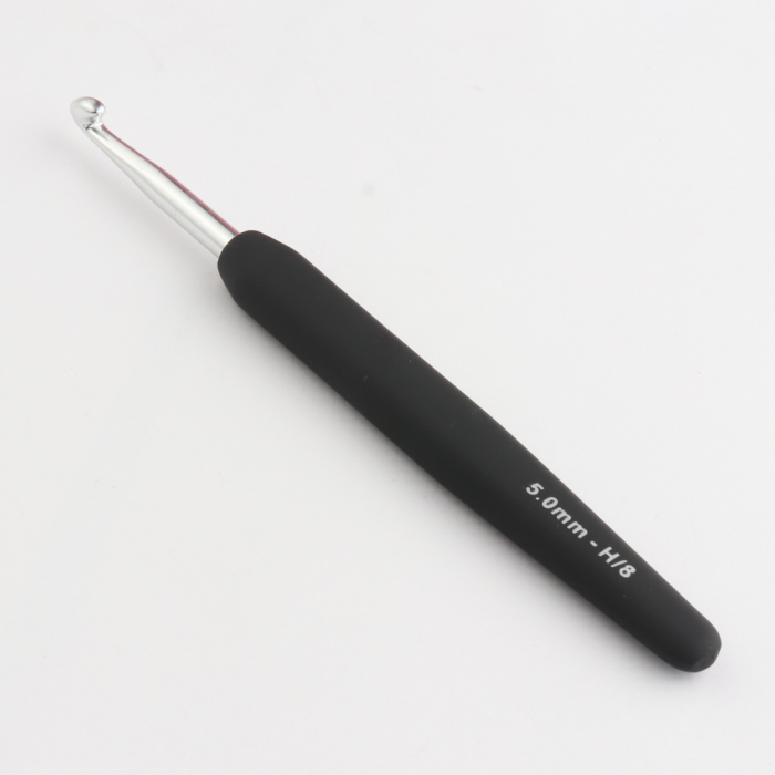 Croșetă aluminiu KnitPro cu mâner ergonomic 5 mm [1]