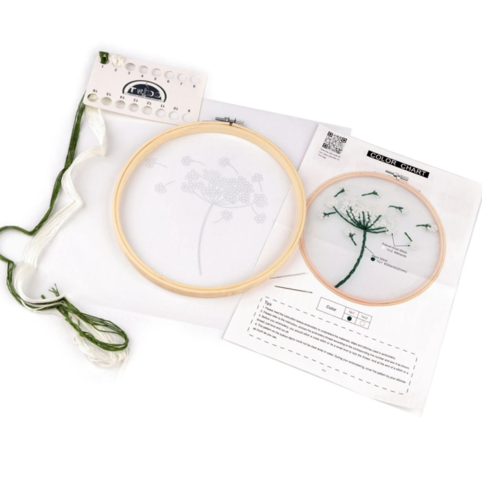 Kit broderie păpădie pe tulle [2]