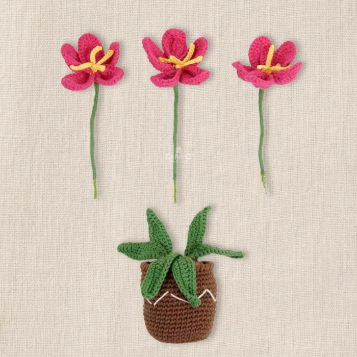 Kit croșetat amigurumi floare [4]