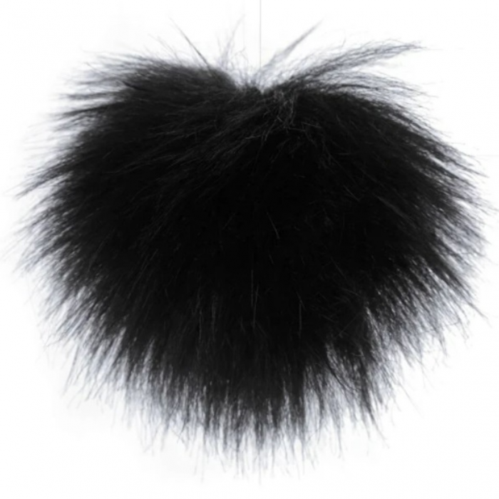 Pompon blană artificială 8 cm cu ochi elastic [2]