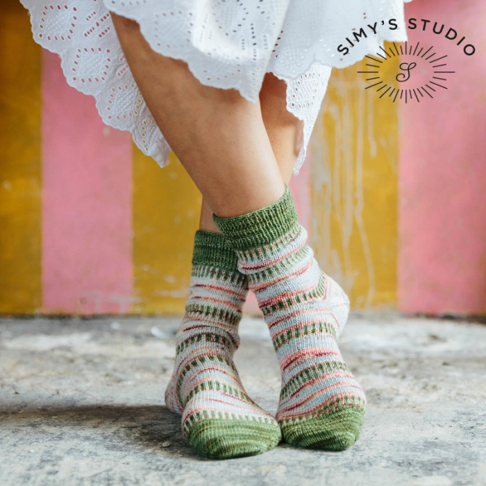 Simy's Studio Truth Sock Yarn- 100% lână merinos vopsită manual [3]