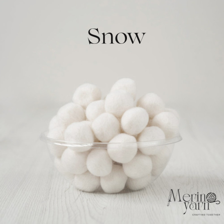 Bile din fetru 100% lână-2 cm diametru