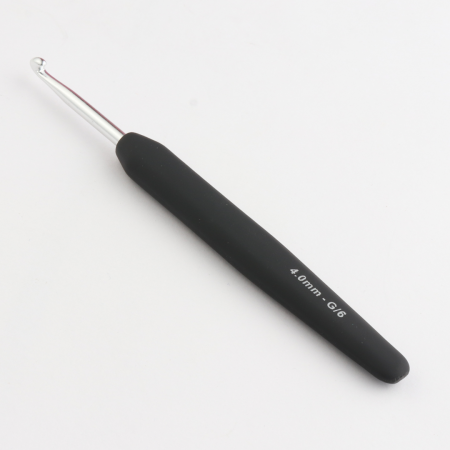 Croșete aluminiu KnitPro - Croșetă aluminiu KnitPro cu mâner ergonomic 4 mm